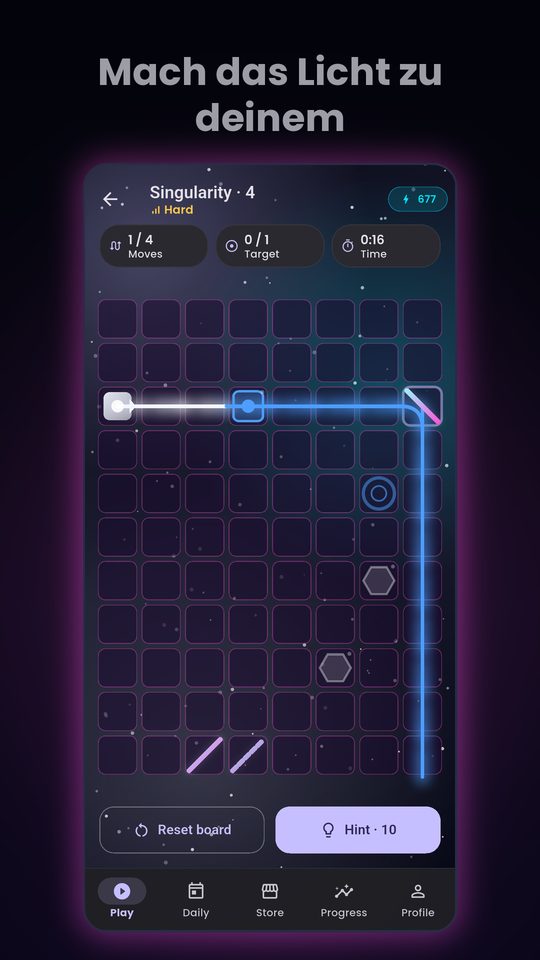 Das Strahl-Design Neon